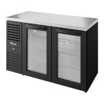 True TBR52-RISZ1-L-B-GG-1 - Back Bar Cooler, two-section, 52